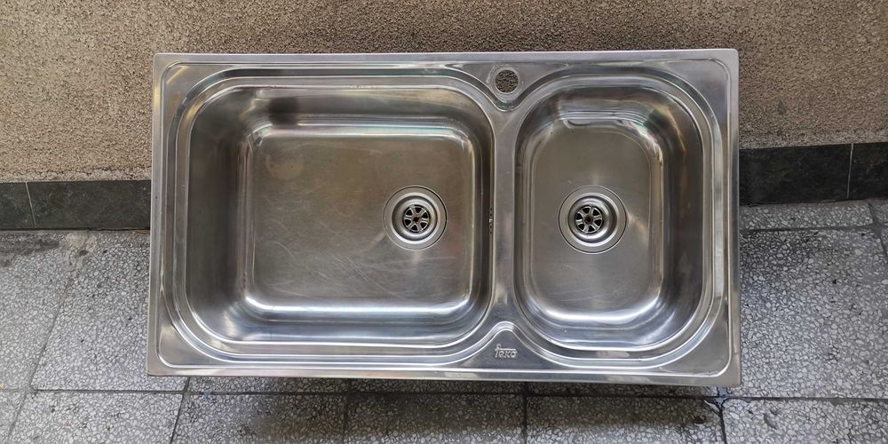 Двойна кухненска иноксова мивка ТЕКА Super Bowl 86 2C Max