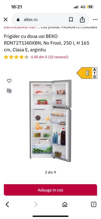 Frigider Beko folosit sare ca nou