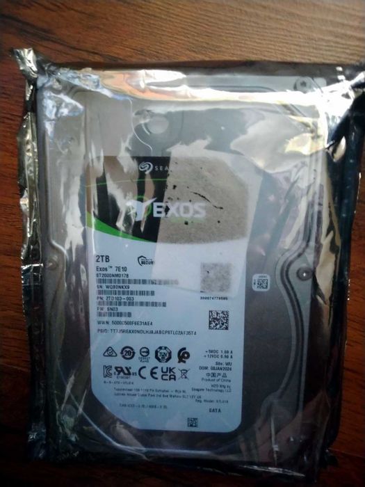 HDD Server 2TB Seagate Exos 7E10 7.2K RPM 256MB cache SATA III 3.5''