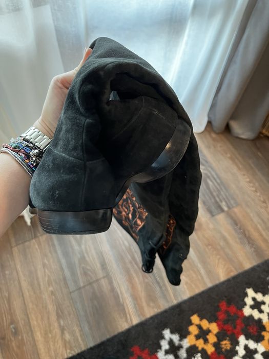 Cizme nabuc lungi peste genunchi 37