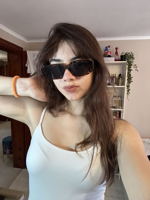 Trendy Y2k слънчеви очила с леопардов принт