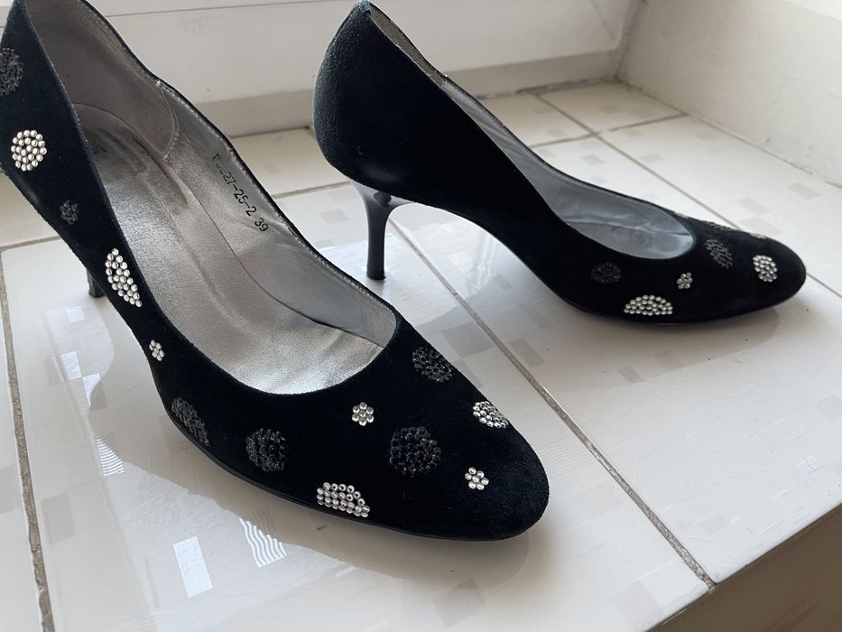 Туфли замшевые