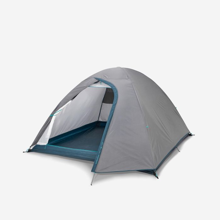 Cort de camping 3 locuri, Mh100 gri - No - produs resigilat Decathlon
