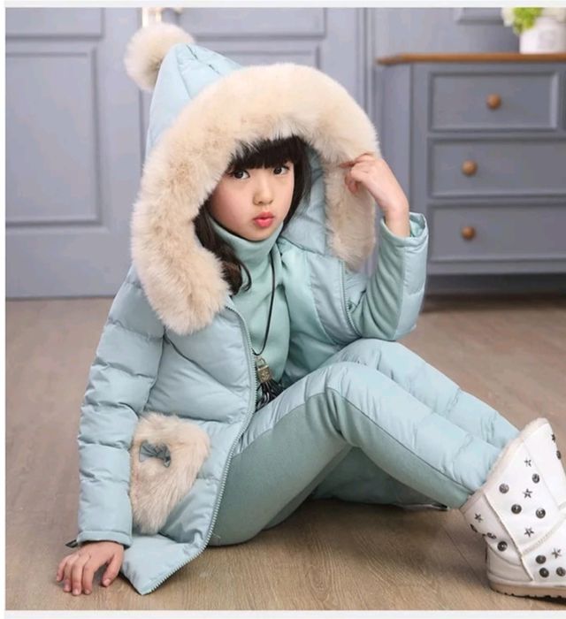 Осений весенний  костюм тройка утиный пух 5-10 лет