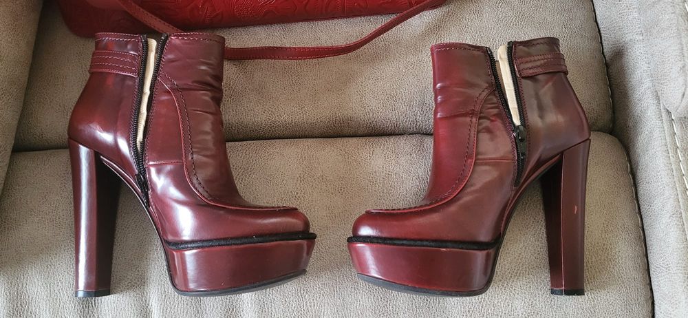 Set Genti piele ( italia) și ghete Musette piele