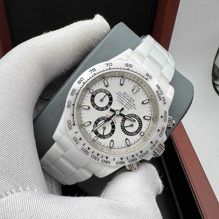Ceas bărbătesc cu cuarț Rolex Daytona Panda Ceramics