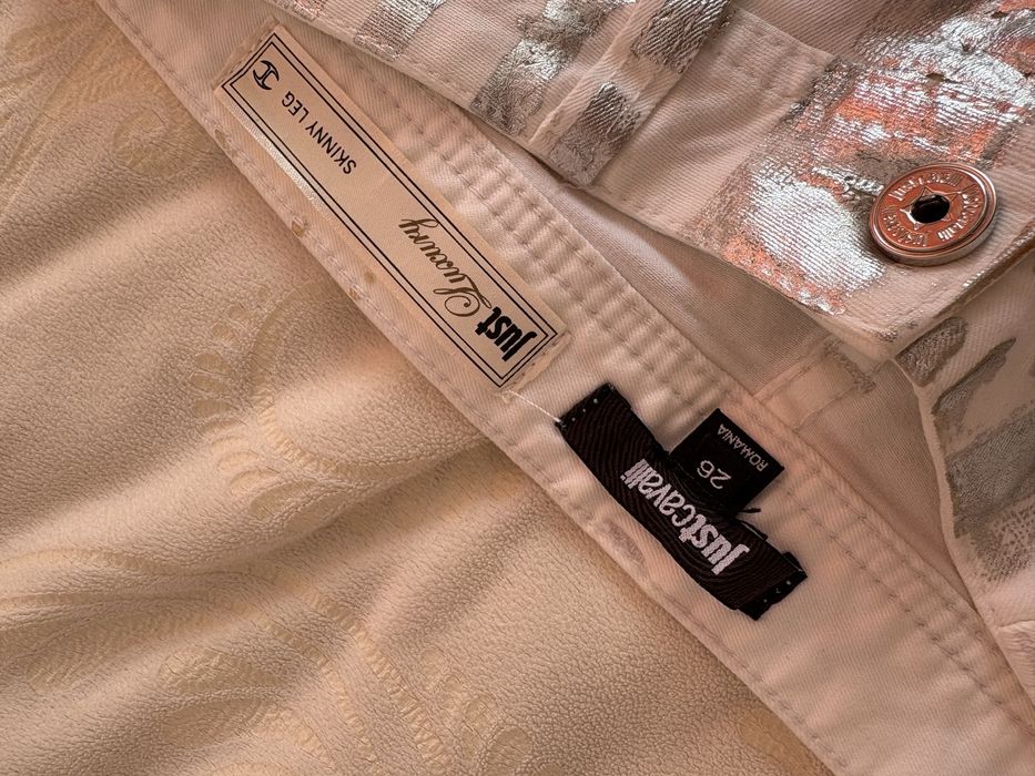 Бели дънки Just Cavalli