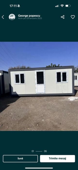 Vand containere modulare container tip birou vitrina