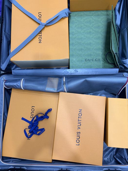 Пустые коробки Louis Vuitton, Gucci, Rolex
