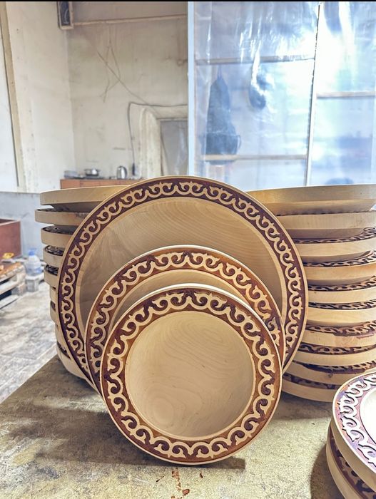 табақ Петропавл астау СКО майға пісірілген тұтас ағаш