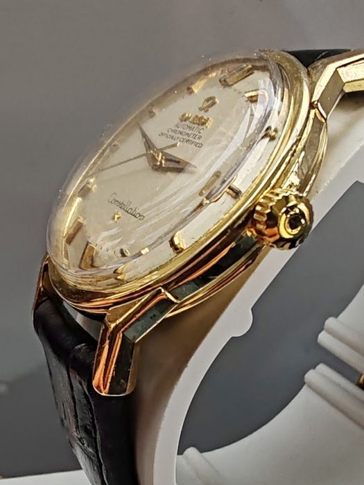 Ceas Omega Constellation Pie Pan Automatic Chronometer Aur 18k Funcționează impecabil!