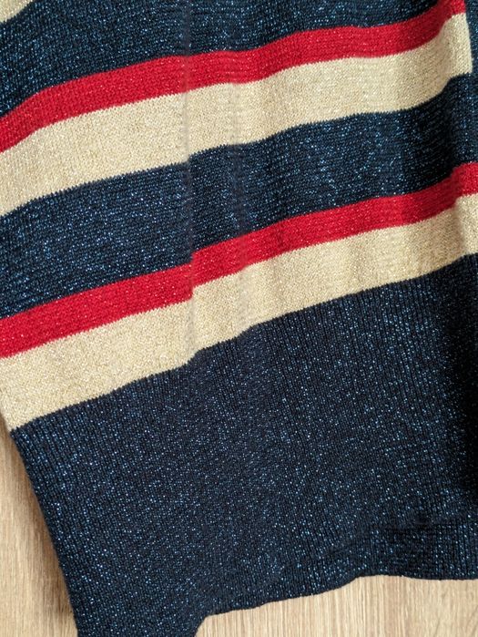 Кинг Луи червена синя бежова жилетка