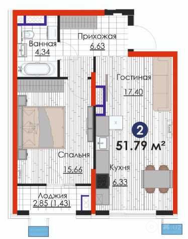 2 комн. Ипотека| Новостройка у метро Яшнабад | с Ремонтом