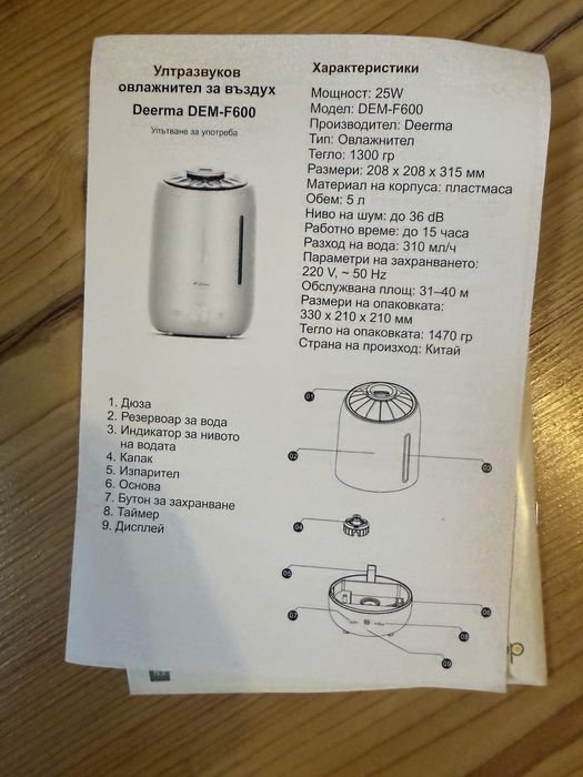 Овлажнител за въздух