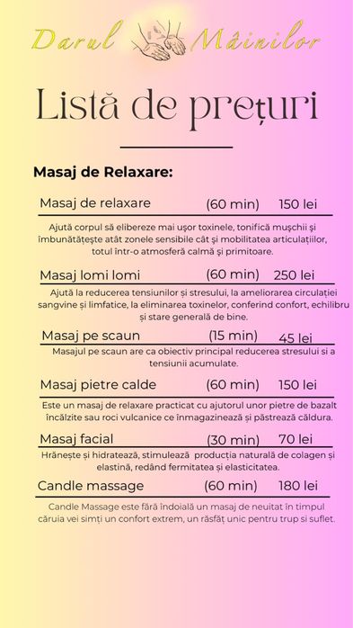 Masaj profesional