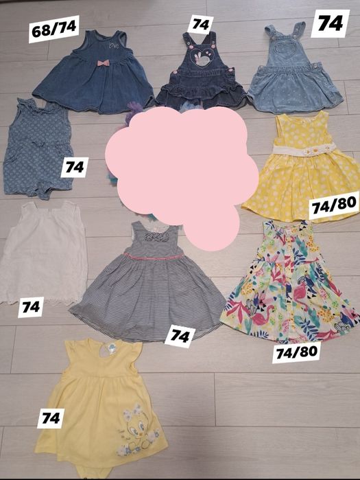 Lot haine fetite bebe 68/86