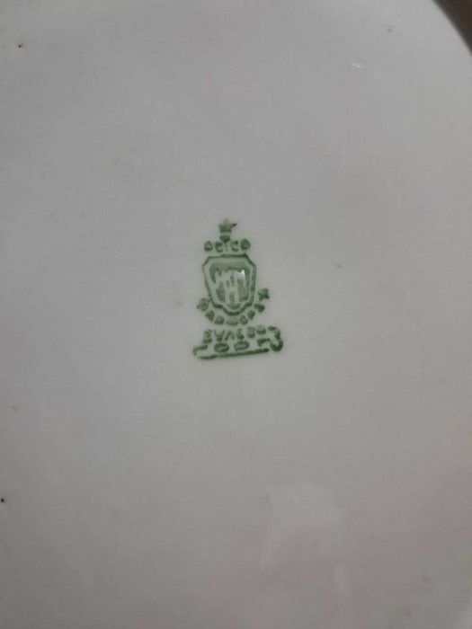 Редкое антикварное блюдо с ручками, Дулевский завод РСФСР