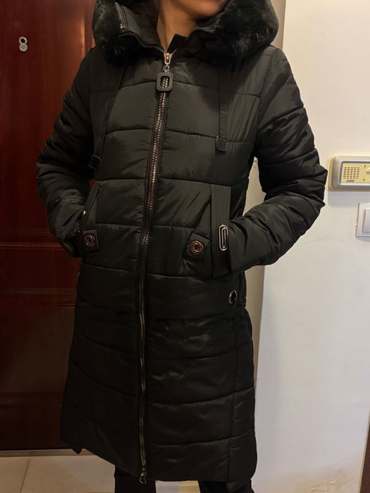 Зимно дамско яке с пух