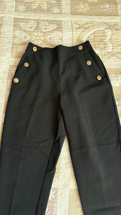 Дамски черен панталон ZARA