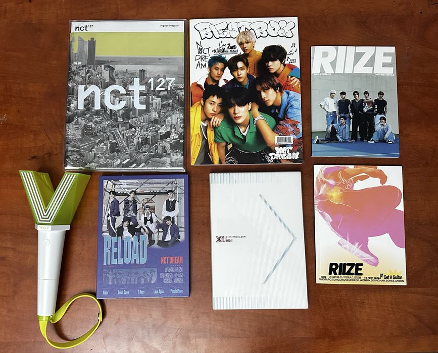 K-pop стафф (альбомы NCT, RIIZE, X1)