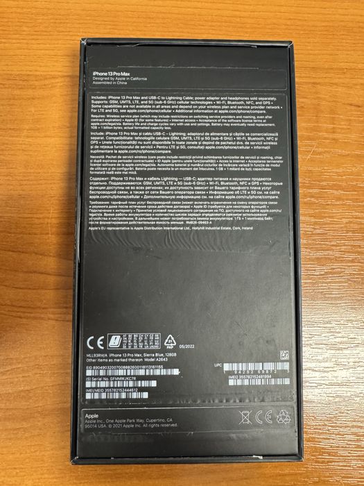 iPhone 13 Pro Max, baterie 100%