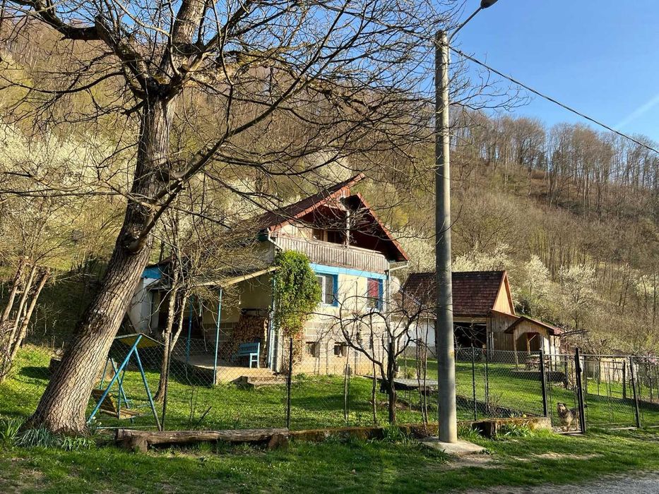 Preț actualizat | Proprietar vând casă la munte cu 6.019 mp teren, grădină, livadă, utilități complete – Băcâia (Geoagiu)