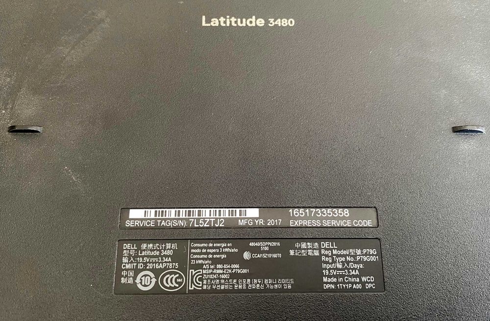 Ноутбук Dell Latitude 3480