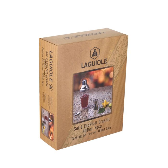 Кристален коктейлен комплект LAGUIOLE – 3 части
