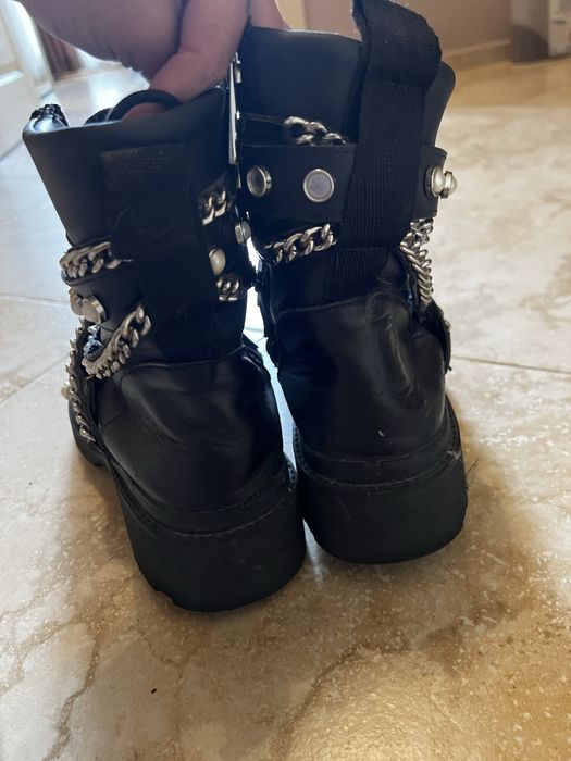 Zara боти-естествена кожа