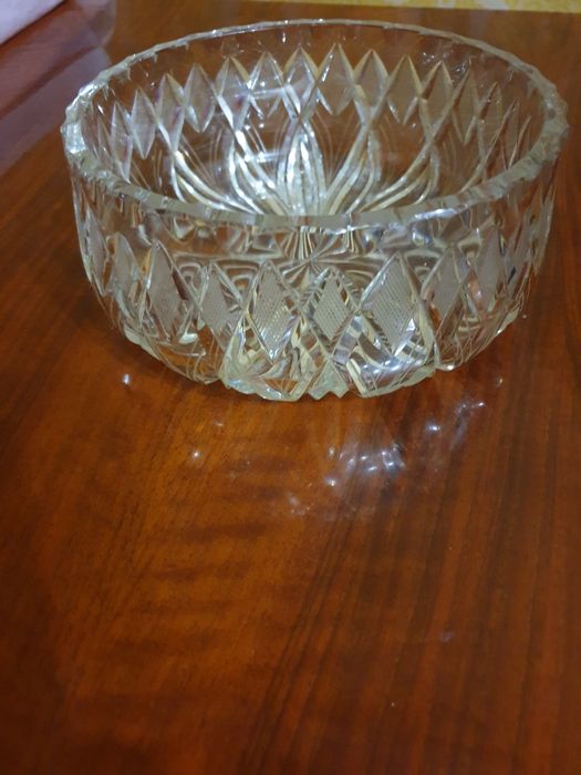 Настоящая хрустальная ваза для фруктов и конфет