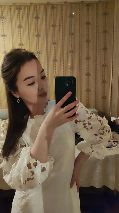 Продам белый платье, размер 44_46