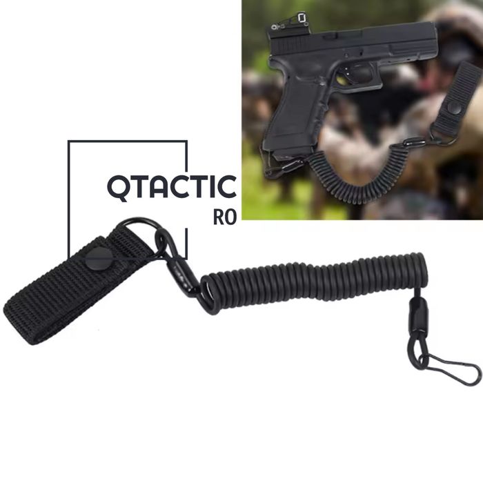 Snur (cordon) siguranta pistol (lanyard Beretta, Sig Sauer, Glock, CZ)