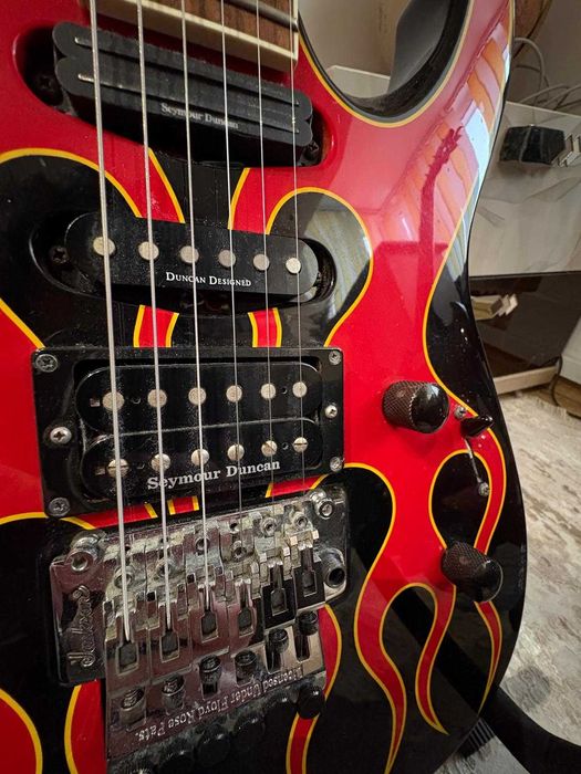 Chitara jackson Dinky DK2 Hot Rod Flames MIJ