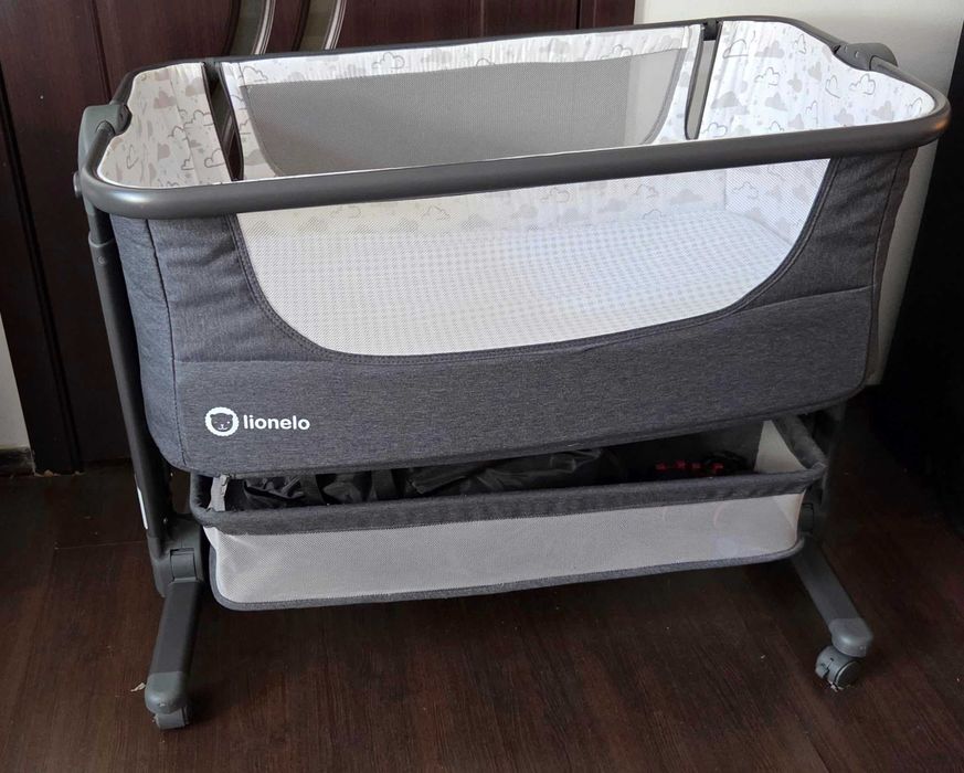 Patut co-sleeper, Lionelo, Timon, 3 in 1, Pliabil