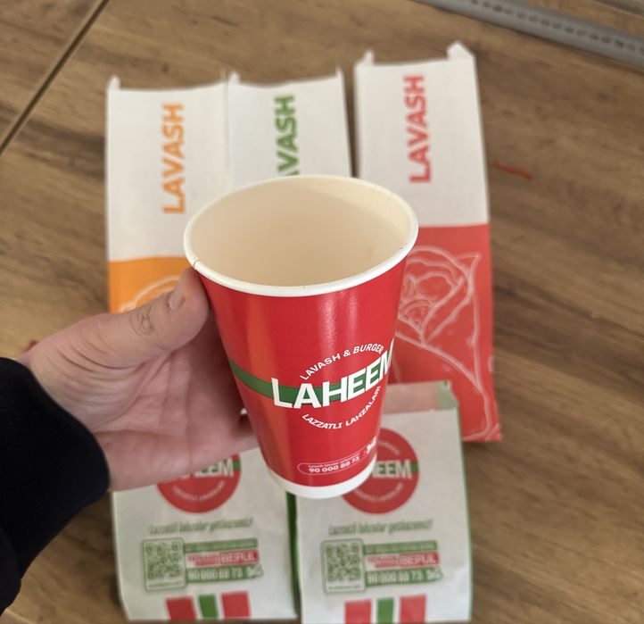 Fast food qogʻoz | Lavash qogʻoz | Brendli Stakan | Fri idish | Burger