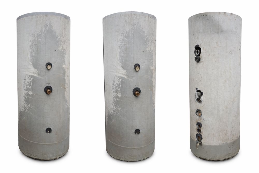 Puffer 1000l din otel ,cu izolatie