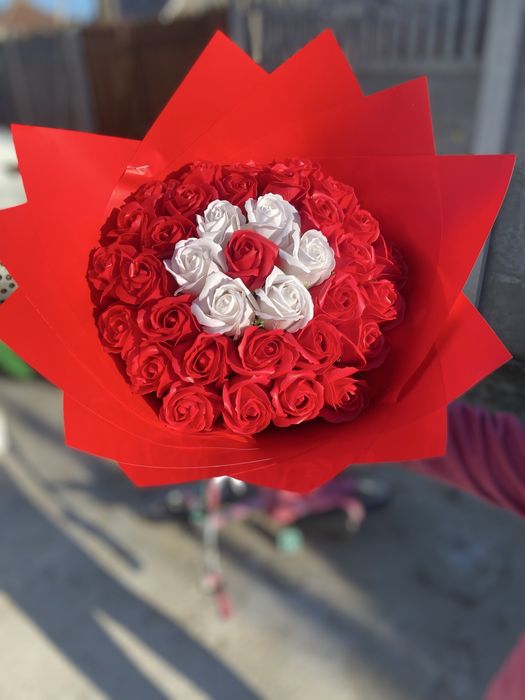 Buchete trandafiri din sapun