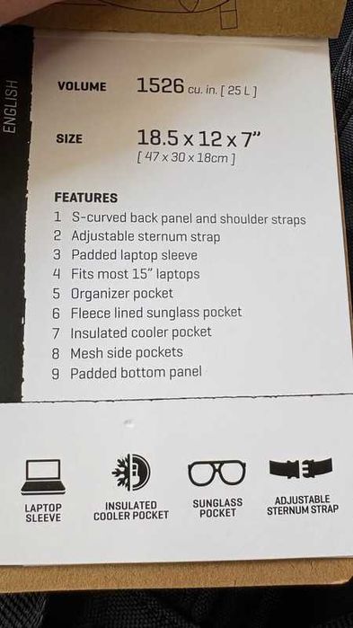 Vand rucsac Dakine Campus 25L nou