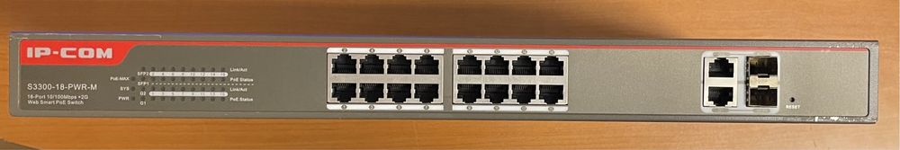 Switch POE IP-COM Gigabit model S3300-18-PWR-M