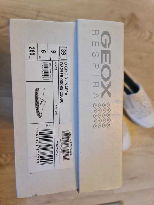 Geox Respira D Giyo B Nappa Noi 39 espadrile dama - pantofi femei