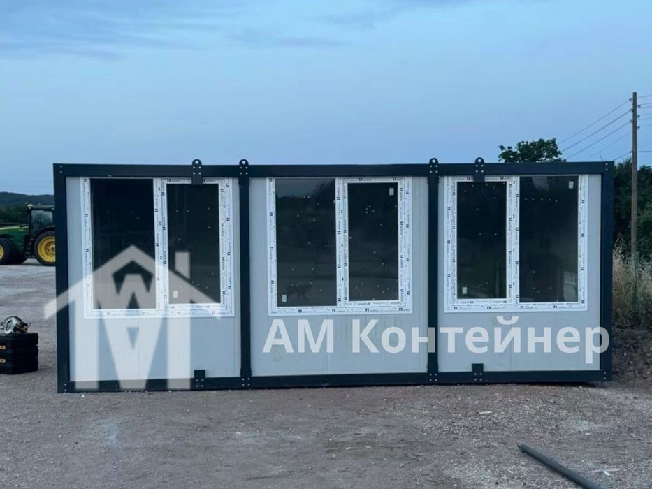 Промо Контейнер 6х2.40мсглобяема къща офис павилион фургон Лизинг вила