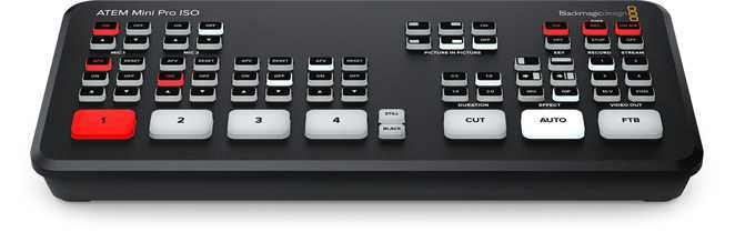 Blackmagic ATEM Mini Pro ISO Switcher Video HDMI