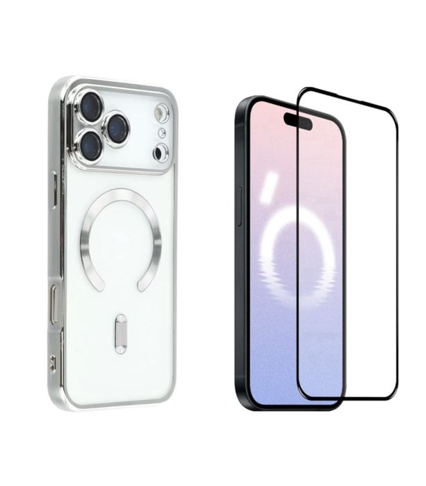 Iphone 17 17 AIR PRO 17 PRO MAX Husa Cercle Clear + Folie Sticla Esd