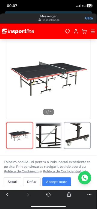 Vand masa de tenis  ,aproape noua