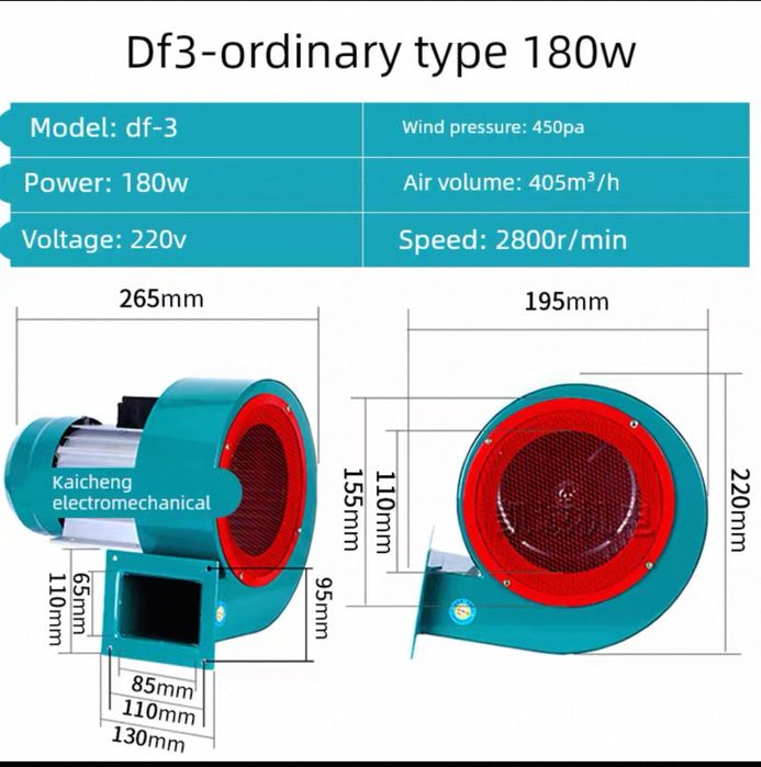 Промвентилятор  Вентиялтор поддув