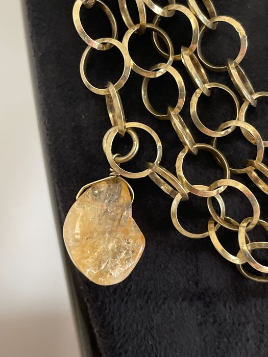 4-редно колие от позлатено сребро  925,