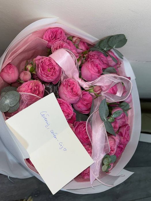 Пионы 15 шт 10.000тг