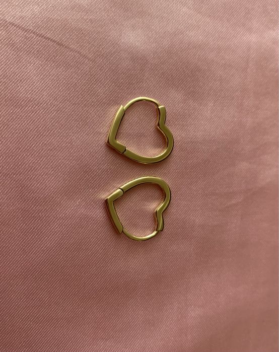 Сребърни обеци с печат S925, позлатени,златно покритие