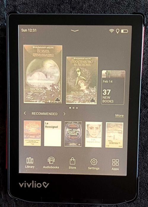 Електеонен четец Vivlio 6'' с калъф