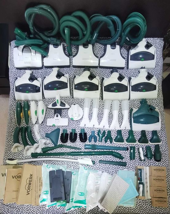 Lot accessorii capete perii furtune pentru Aspiratoate gama Vorwerk Folletto Kobold Tiger